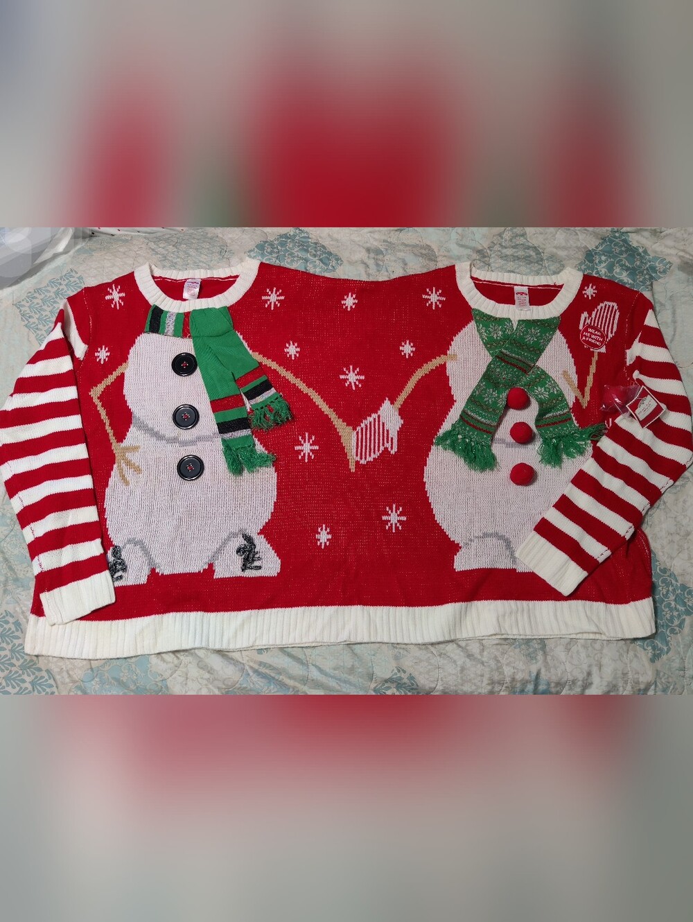 2 In 1 Holiday Sweater To Be Worn Together!